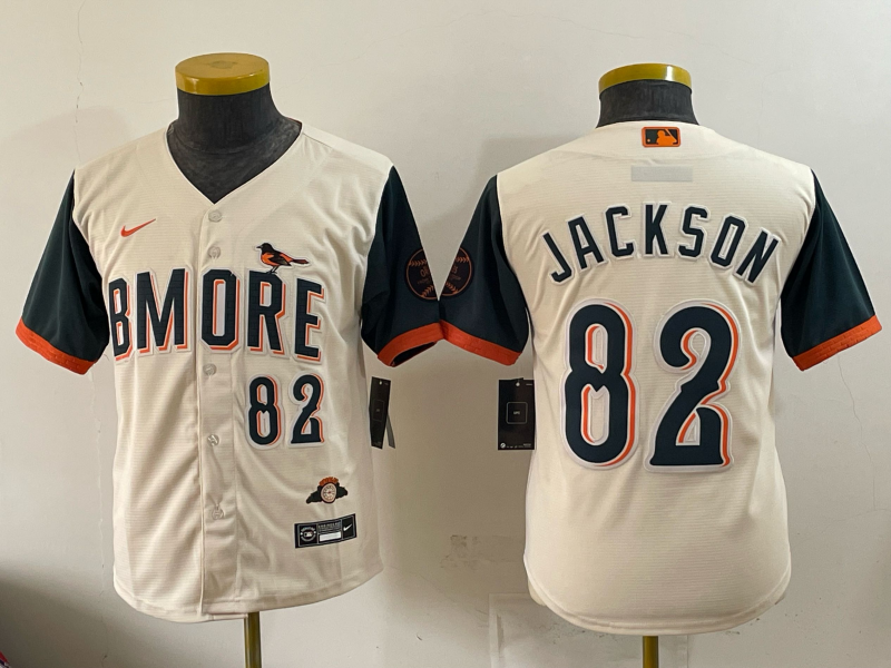 youth 2026 Baltimore Orioles #82 Jackson cream Nike MLB Jersey 05641